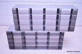 2 STAINLESS STEEL LABORATORY CRYO STORAGE FREEZER RACK