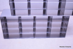 2 STAINLESS STEEL LABORATORY CRYO STORAGE FREEZER RACK