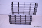 2 STAINLESS STEEL LABORATORY CRYO STORAGE FREEZER RACK