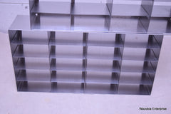 2 STAINLESS STEEL LABORATORY CRYO STORAGE FREEZER RACK