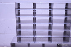 2 STAINLESS STEEL LABORATORY CRYO STORAGE FREEZER RACK