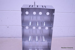 STAINLESS STEEL LABORATORY CRYO STORAGE FREEZER RACK