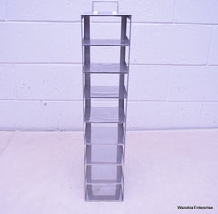 STAINLESS STEEL LABORATORY CRYO STORAGE FREEZER RACK