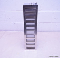 STAINLESS STEEL LABORATORY CRYO STORAGE FREEZER RACK