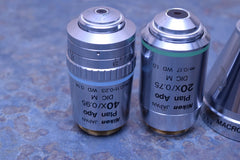 NIKON ECLIPSE E1000 M MICROSCOPE PLAN APO 20X 40X MACRO 0.5