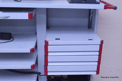 PHS WEST INC. MODEL 10331/2300 ENDOSCOPY CART