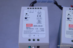 LOT OF 2 MW MEAN WELL MDR-100-24 SWITCHING POWER SUPPLY