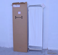 ARKOTEX FOLDING SCREEN POLISHED TUBULAR ALUMINUM WHITE VINYL PANELS 2600-3