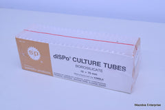SP SCIENTIFIC PRODUCTS DISPO CULTURE TUBES BOROSILICATE 10 X 75 MM T1290-2