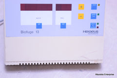 HERAEUS LABORATORY CENTRIFUGE BIOFUGE 13 MODEL 75003636/01 W ROTOR