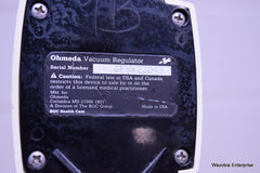 OHMEDA VACUUM REGULATOR