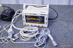 2 WELCH ALLYN PROPAQ ENCORE MODEL 204 EL PATIENT MONITOR 007-0060-02