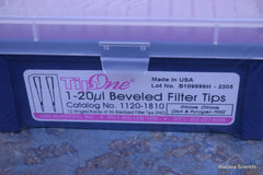 USA SCIENTIFIC TIP ONE 1-20 UL BEVELED FILTER TIPS 1120-1810