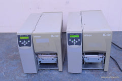 2 ZEBRA STRPE S4M THERMAL LABEL PRINTER S4M00-2001-1100T