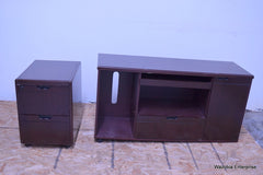OFFICE DRAWER DESK WITH SMALL SIDE DRAWER