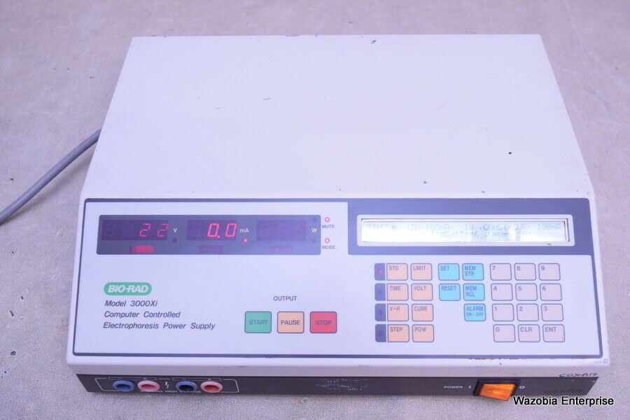 BIO-RAD MODEL 3000XI COMPUTER CONTROLLED ELECTROPHORESIS POWER SUPPLY 3000XI