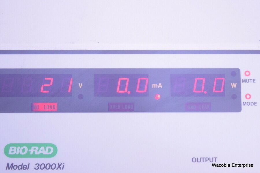 BIO-RAD MODEL 3000XI COMPUTER CONTROLLED ELECTROPHORESIS POWER SUPPLY 3000XI