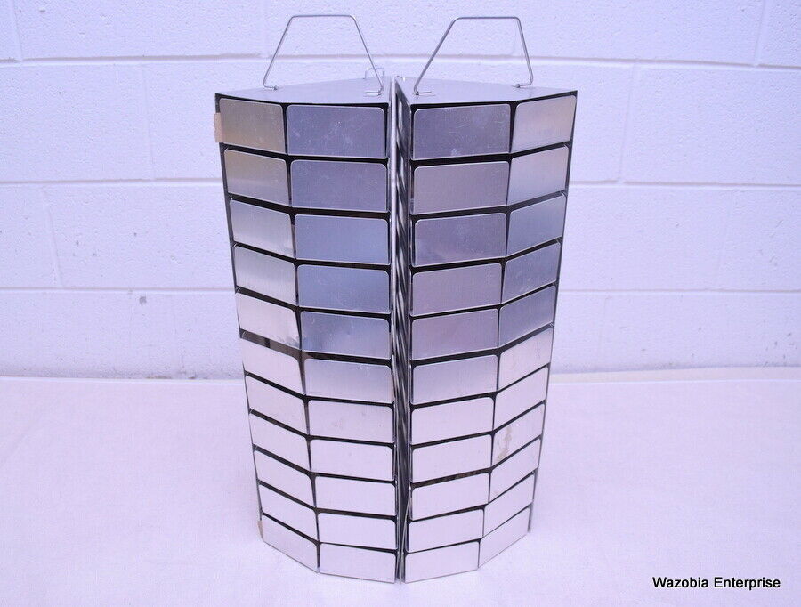 LOT OF 2 STAINLESS STEEL LAB CRYO STORAGE FREEZER RACK CRYOGENIC 8 ¼ x9⅛ x23¼