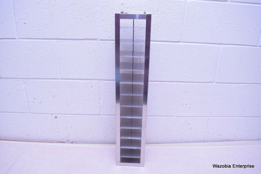 STAINLESS STEEL LABORATORY CRYO STORAGE FREEZER RACK CRYOGENIC 5 ½ x 5 ...