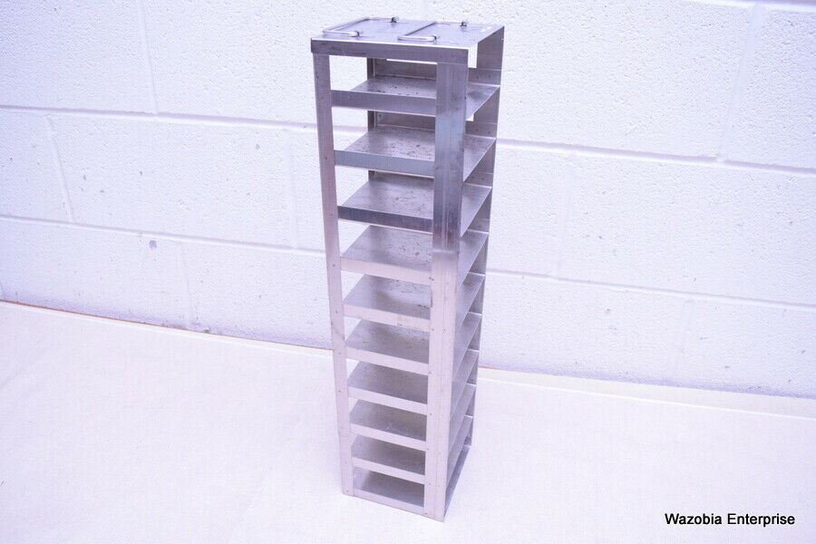 Cryogenic Rack Cart STAINLESS STEEL LABORATORY CRYO STORAGE FREEZER RACK CRYOGENIC 5½ x 5½ ...