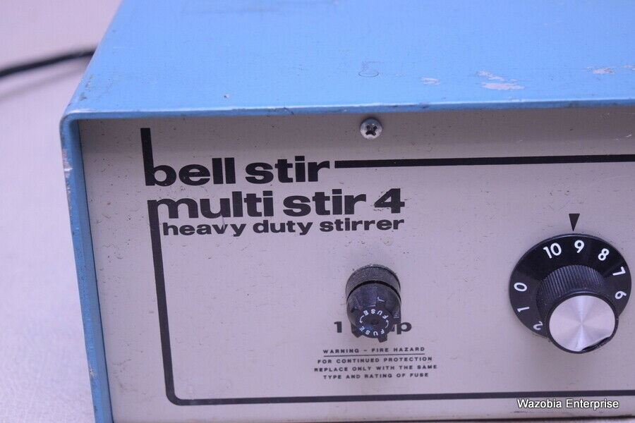 BELLCO BIOTECHNOLOGY BELL STIR MULTI STIR 4 HEAVY DUTY STIRRER CAT NO 7760-06065