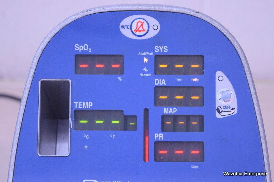 COLIN PRODIGY PRESS MATE II 2240 PATIENT VITAL SIGNS MONITOR