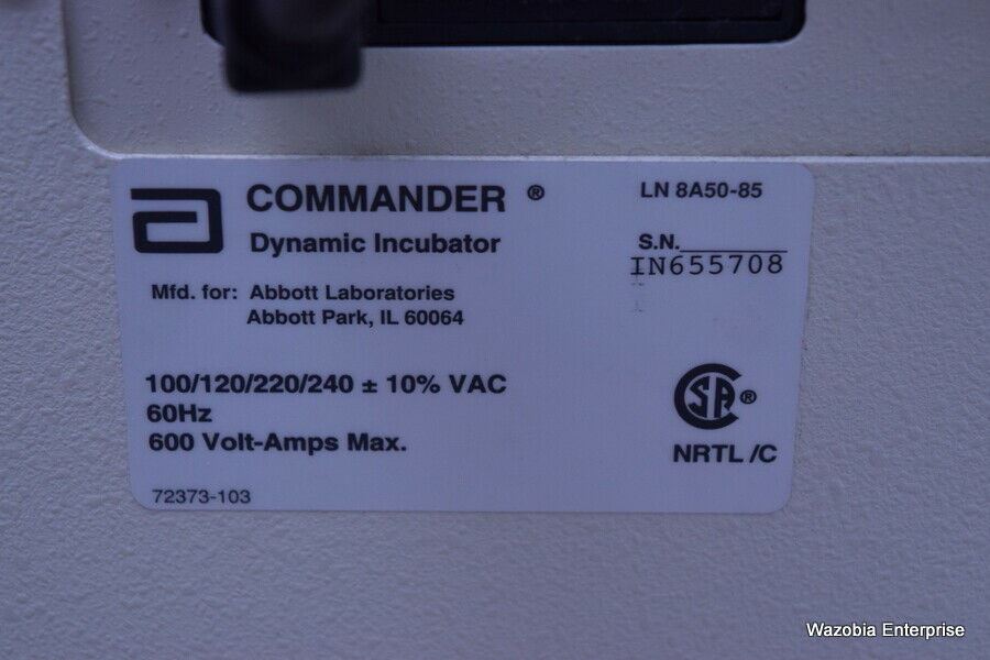 ABBOTT COMMANDER DYNAMIC INCUBATOR