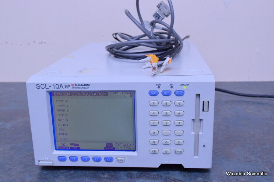 SHIMADZU LIQUID CHROMATOGRAPH HPLC SYSTEM LC-10AT VP SPD-10A SCL-10A CTO-10A DGU