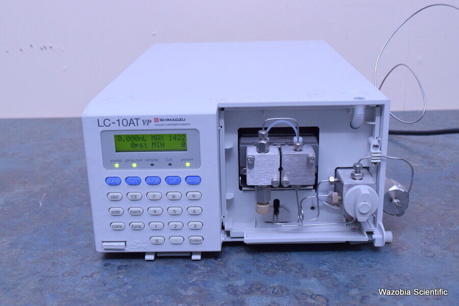 SHIMADZU LIQUID CHROMATOGRAPH HPLC SYSTEM LC-10AT VP SPD-10A SCL-10A CTO-10A DGU