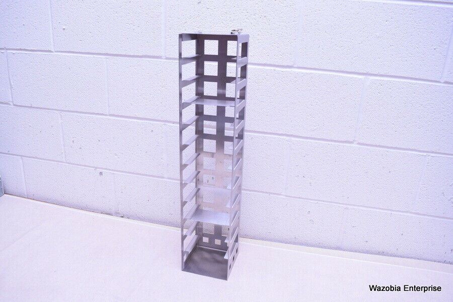 Cryogenic Rack Cart STAINLESS STEEL LABORATORY CRYO STORAGE FREEZER RACK CRYOGENIC 5 ½ x 5 ...