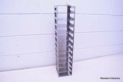 STAINLESS STEEL LABORATORY CRYO STORAGE FREEZER RACK CRYOGENIC 5 ½ x5 ¾ x26 ½