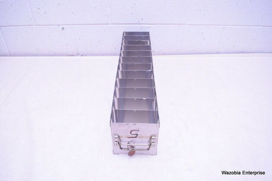 STAINLESS STEEL LABORATORY CRYO STORAGE FREEZER RACK CRYOGENIC 5 ½ x5 ¾ x26 ½