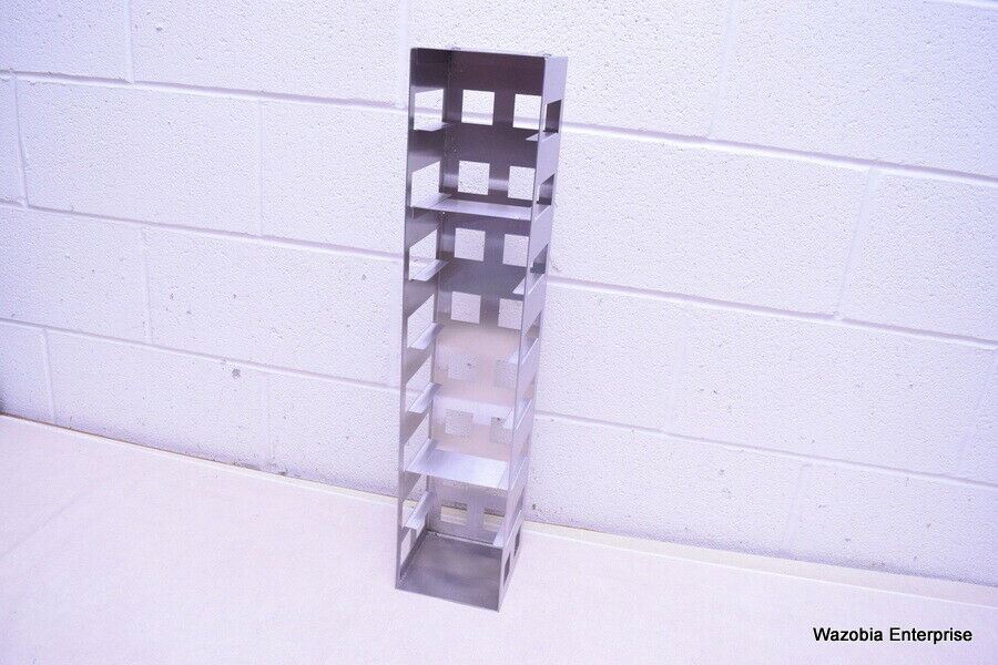 Cryogenic Rack Cart STAINLESS STEEL LABORATORY CRYO STORAGE FREEZER RACK CRYOGENIC 5 ½x 5 ...