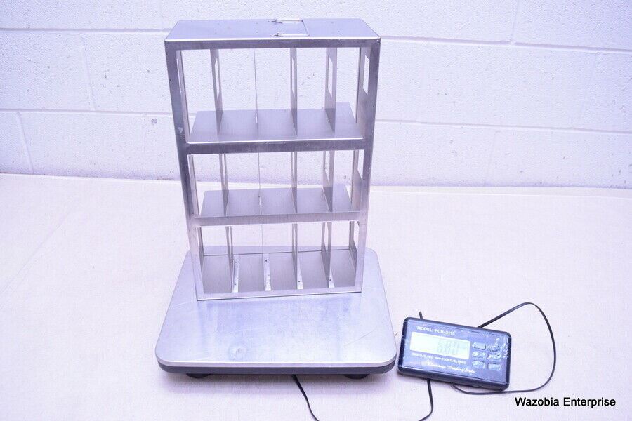 STAINLESS STEEL LABORATORY CRYO STORAGE FREEZER RACK CRYOGENIC 10 ⅞x 5 ...