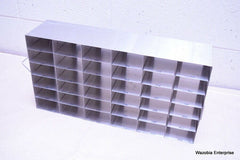 STAINLESS STEEL LABORATORY CRYO STORAGE FREEZER RACK CRYOGENIC 21½ X 5½ x 11