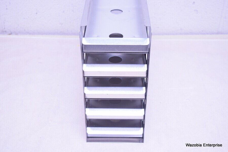 STAINLESS STEEL LABORATORY CRYO STORAGE FREEZER RACK CRYOGENIC 5⅝ X 22 x 12