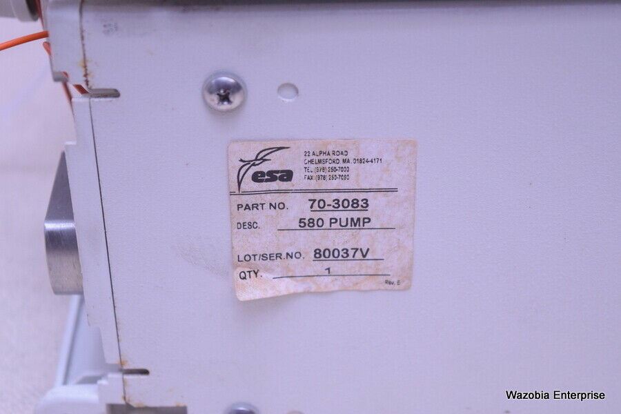 ESA HPLC CHROMATOGRAPHY 582 580 PUMP SOLVENT DELIVERY SYSTEM