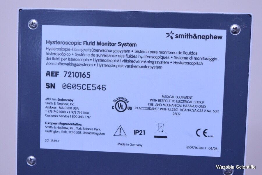 SMITH&NEPHEW HYSTEROSCOPIC FLUID MANAGEMENT SYSTEM 7210165