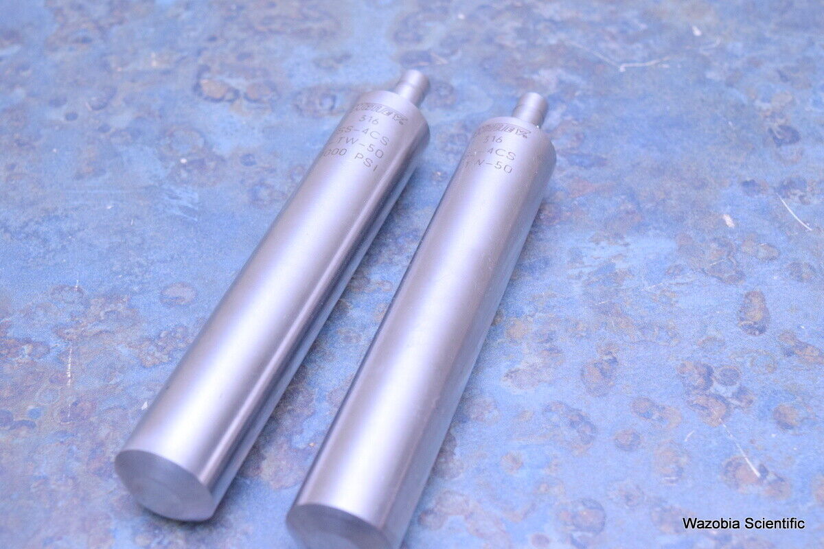 SWAGELOK WHITEY 316 SS-4CS-TW-50 1000 PSI SAMPLE CYCLINDER