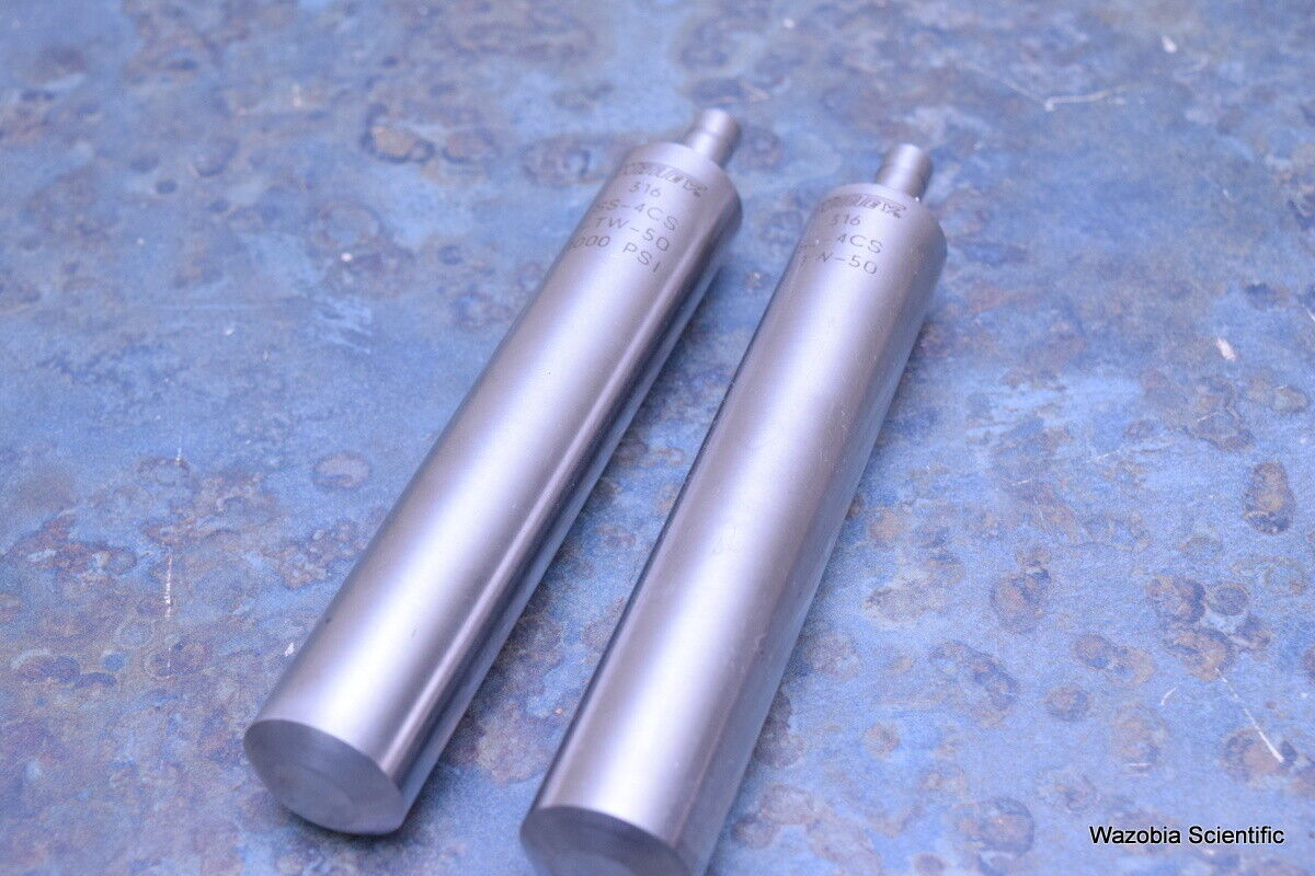 SWAGELOK WHITEY 316 SS-4CS-TW-50 1000 PSI SAMPLE CYCLINDER