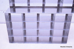 LOT OF 2 STAINLESS STEEL LAB CRYO STORAGE FREEZER RACK CRYOGENIC 22⅛ x 5¼ x 12¾