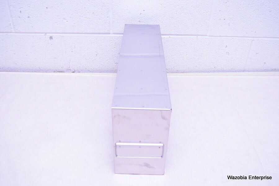 STAINLESS STEEL LABORATORY CRYO STORAGE FREEZER RACK CRYOGENIC 21½ x 5½  x 9¼