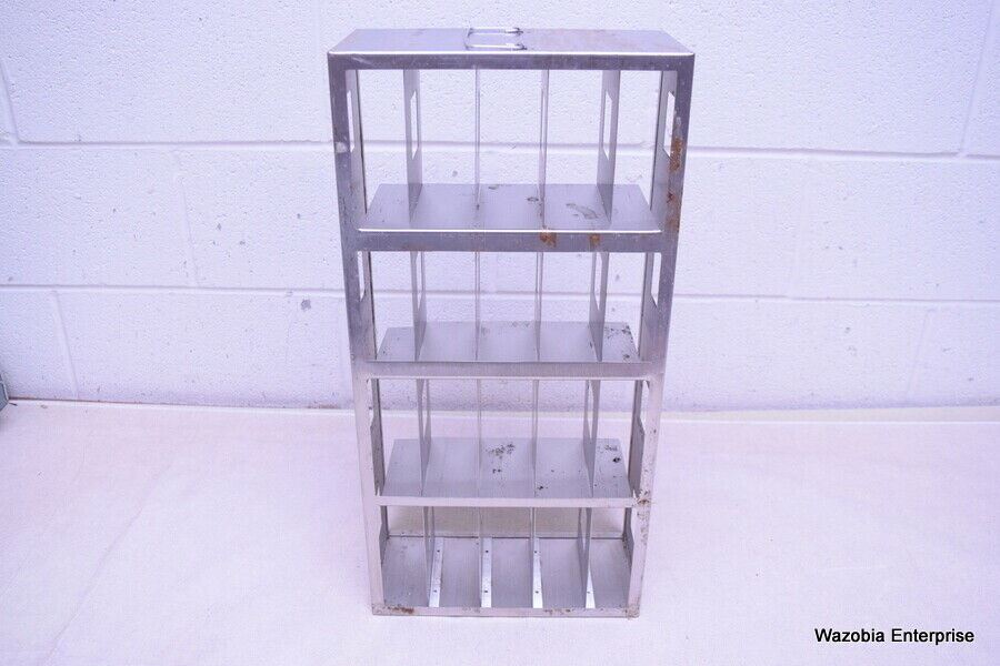 Cryogenic Rack Cart STAINLESS STEEL LABORATORY CRYO STORAGE FREEZER RACK CRYOGENIC 10⅞ X 5 ...