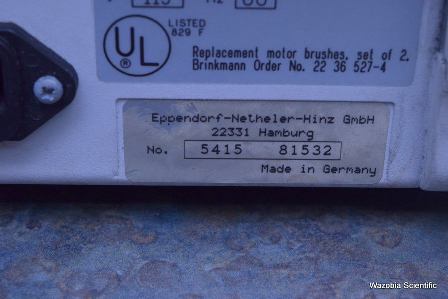 EPPENDORF CENTRIFUGE 5415 C WITH ROTOR
