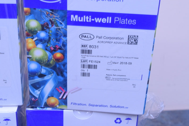 PALL MULTI-WELL PLATES 8031 ACROPREP ADVANCE 96 WELL 350 UL GF SHORT TIP