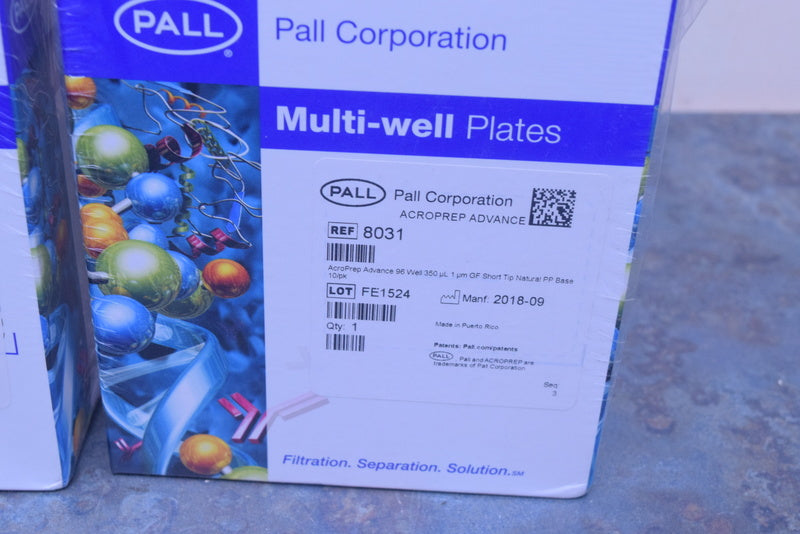 PALL MULTI-WELL PLATES 8031 ACROPREP ADVANCE 96 WELL 350 UL GF SHORT TIP