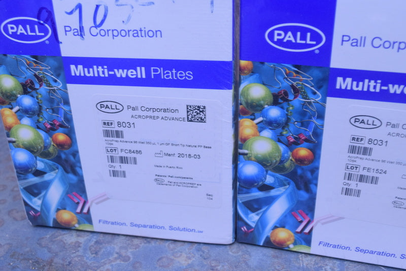 PALL MULTI-WELL PLATES 8031 ACROPREP ADVANCE 96 WELL 350 UL GF SHORT TIP