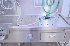 MORTECH MANUFACTURING AUTOPSY STATION LEFT SINK 1036-7 WITH INSINKERATOR SS50-26