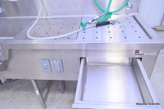 MORTECH MANUFACTURING AUTOPSY STATION LEFT SINK 1036-7 WITH INSINKERATOR SS50-26