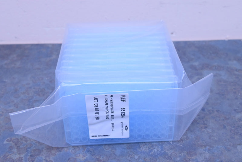 GREINER BIO-ONE  MICROPLATE BLUE 96 WELL 10PCS/BAG 651204